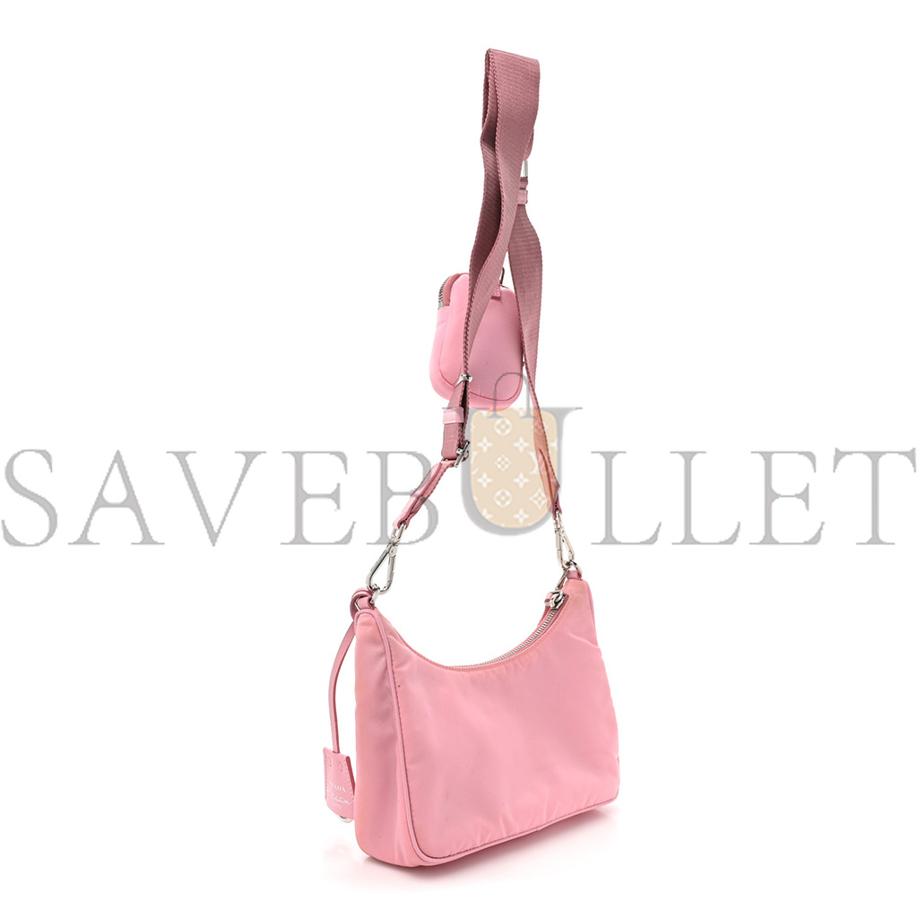 PRADA NYLON RE-EDITION 2005 SHOULDER BAG ROSA (22*17*6m)