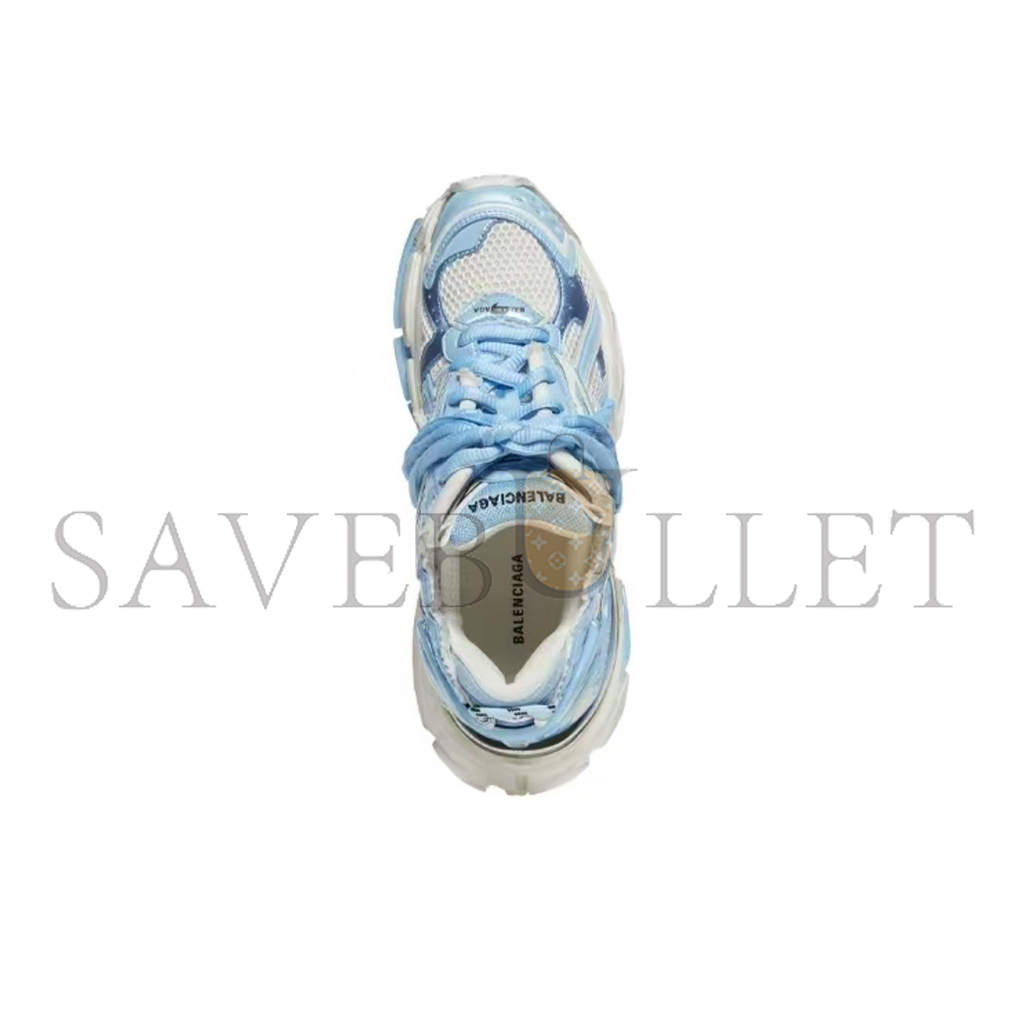 BALENCIAGA RUNNERWHITE LIGHT BLUE 677403W3RB29744