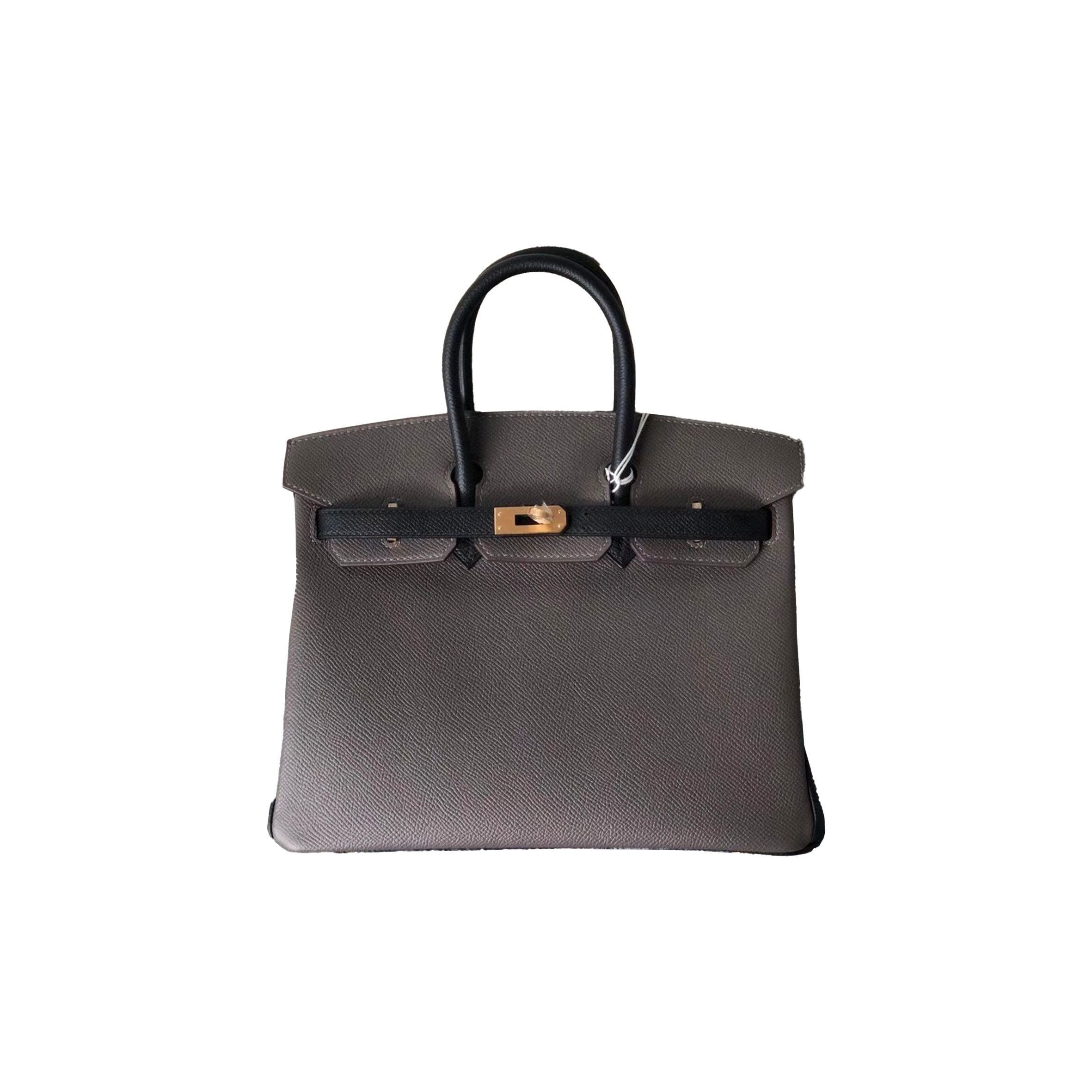 HERMES BIRKIN 25CM 8F ETAIN PEWTER GREY BK258FEPGPO (25*20*13cm)