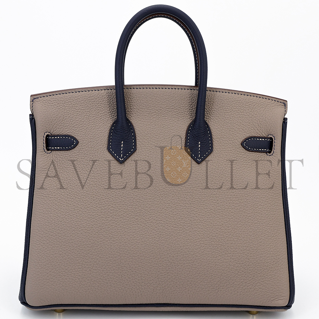 HERMES BIRKIN 30 HSS CHEVRE CK18 ELEPHANT GREY BAG 7597206287 (30*23*15cm)