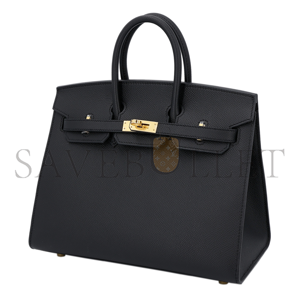 HERMES BIRKIN 40 89 NOIR BLACK EPSOM LEATHER GOLD BUCKLE BAG 454077 (40*30*21cm)