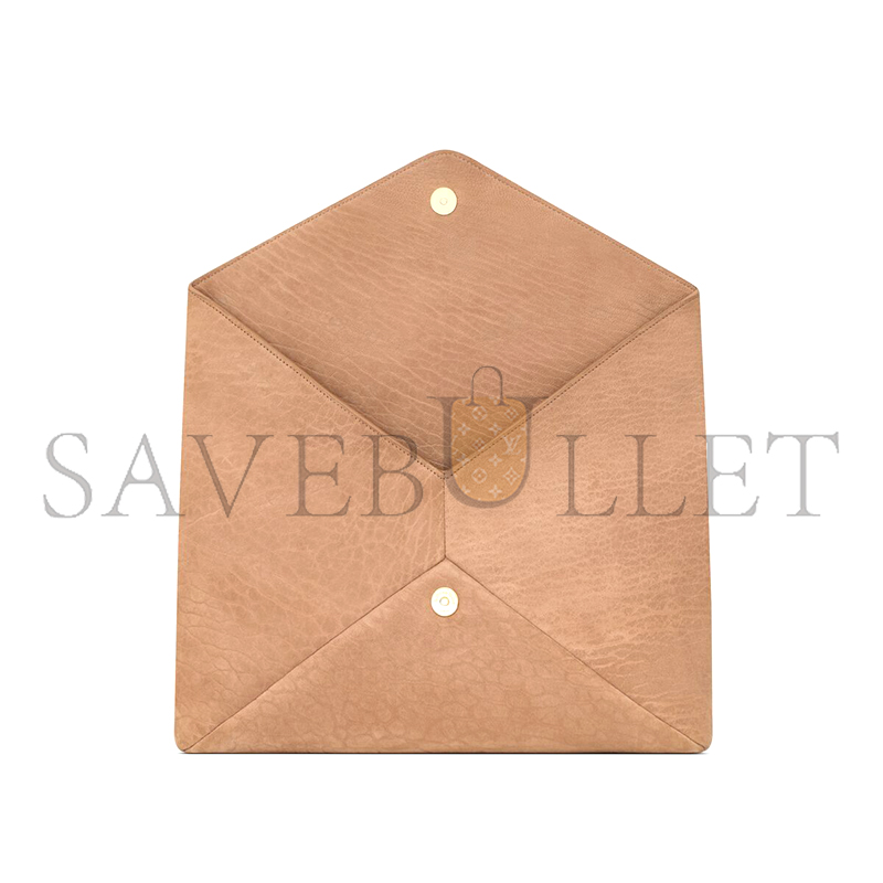 YSL CASSANDRE LARGE ENVELOPE POUCH IN LAMBSKIN 769307AAEEL2374 (29.5*18*4.5cm)