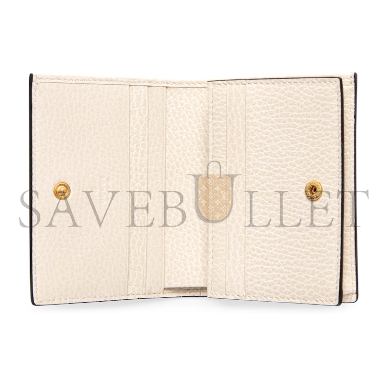 GUCCI GG MARMONT BI-COLOUR CARD CASE WALLET ‎65861017WAG9096 (11*8.5*3cm)