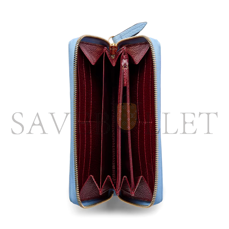 GUCCI BI-COLOR GG MARMONT ZIP AROUND WALLET 456117CAO2G4941 (19*10.5*2cm)