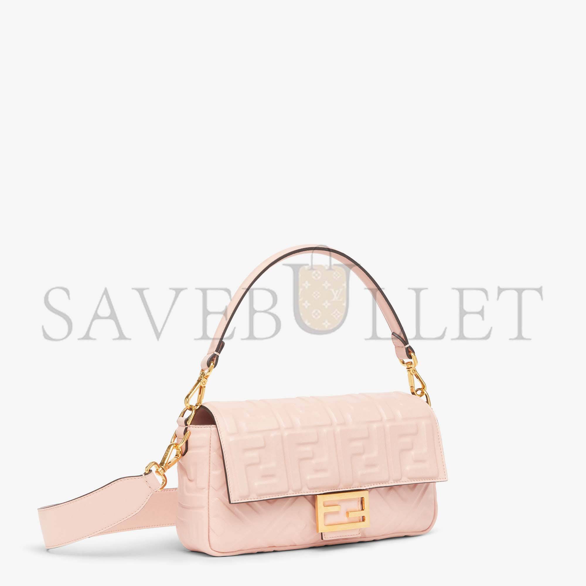 FENDI BAGUETTE - PINK NAPPA LEATHER BAG 8BR600A72VF1JCJ (27*15*6cm)