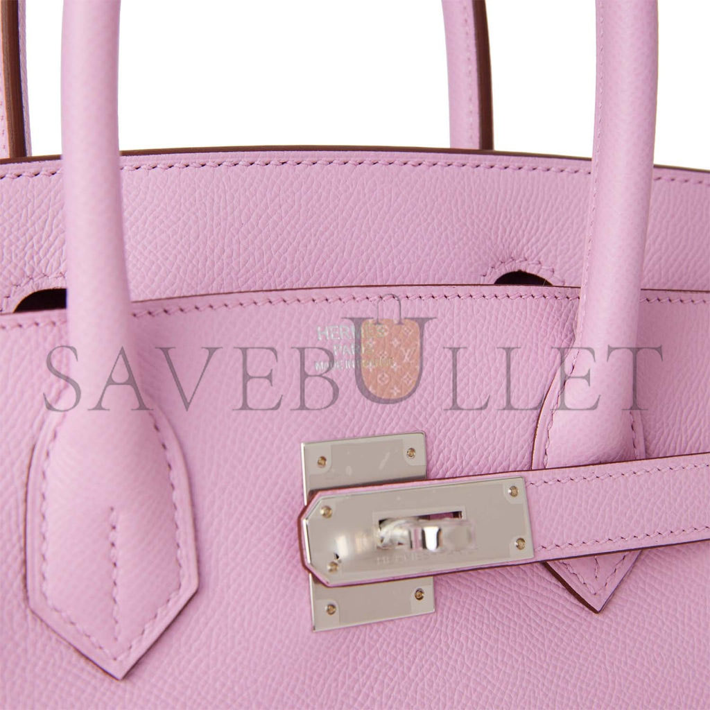 HERMES BIRKIN 30 MAUVE SYLVESTRE EPSOM PALLADIUM HARDWARE (30cm)