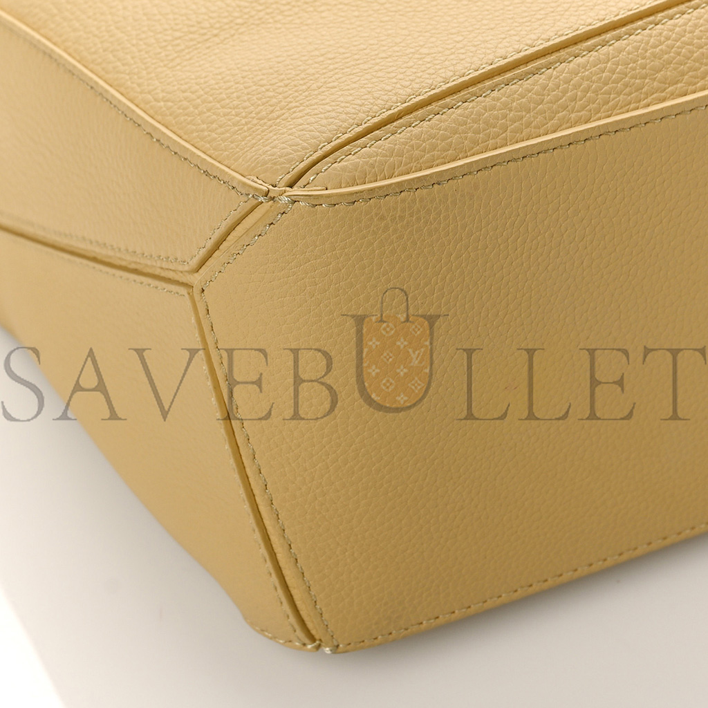 LOEWE CALFSKIN SMALL PUZZLE BAG DARK BUTTER (24*16.5*10.5cm)