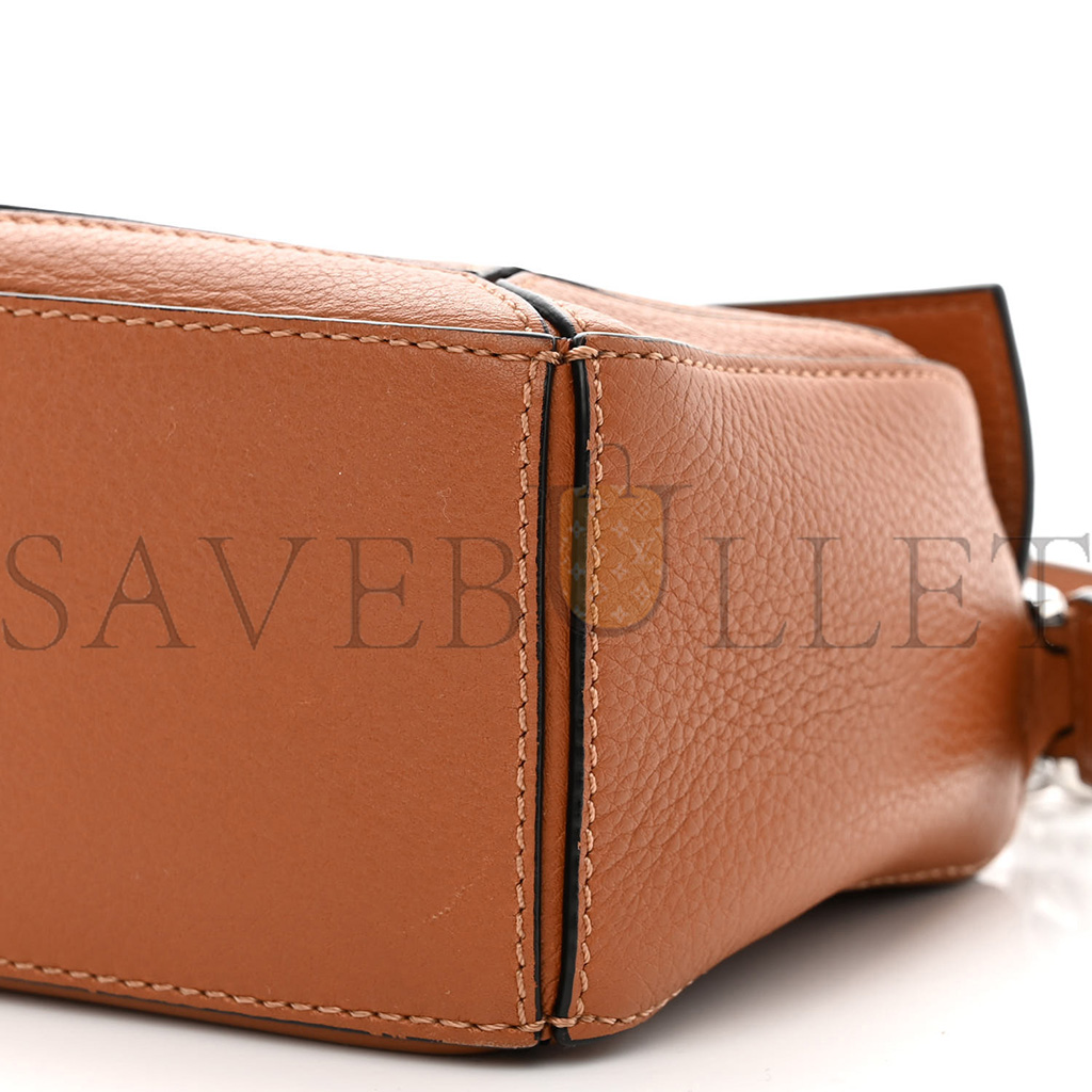 LOEWE CALFSKIN MINI PUZZLE BAG TAN (18*12.5*8cm)