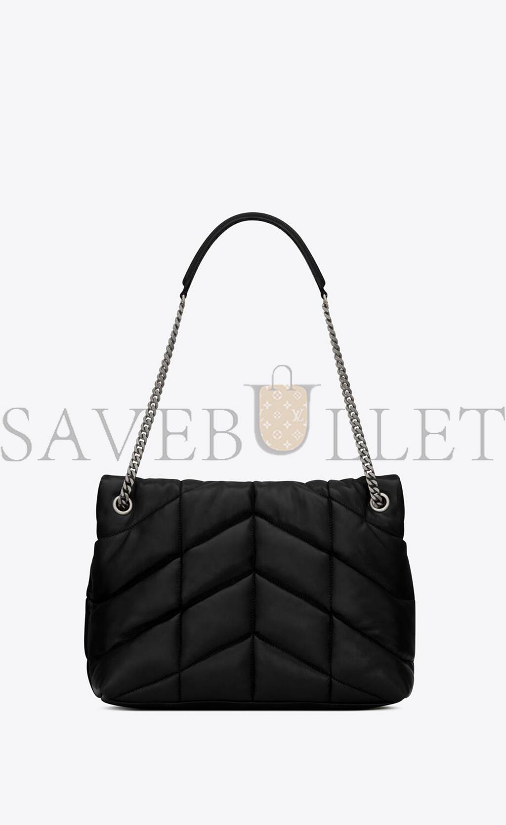 YSL PUFFER MEDIUM CHAIN BAG IN QUILTED LAMBSKIN 5774751EL001000 (35*23*13.5cm)