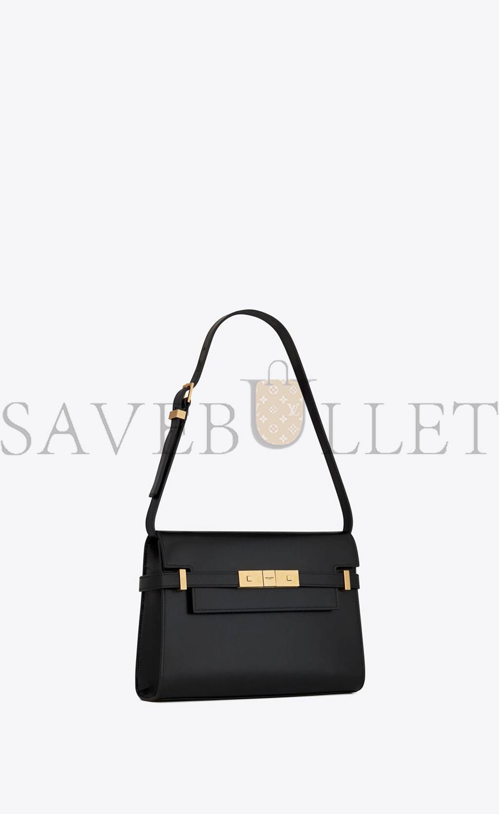 YSL MANHATTAN SMALL SHOULDER BAG IN BOX SAINT LAURENT LEATHER 6756260SX0W1000 (24*17.5*6cm)