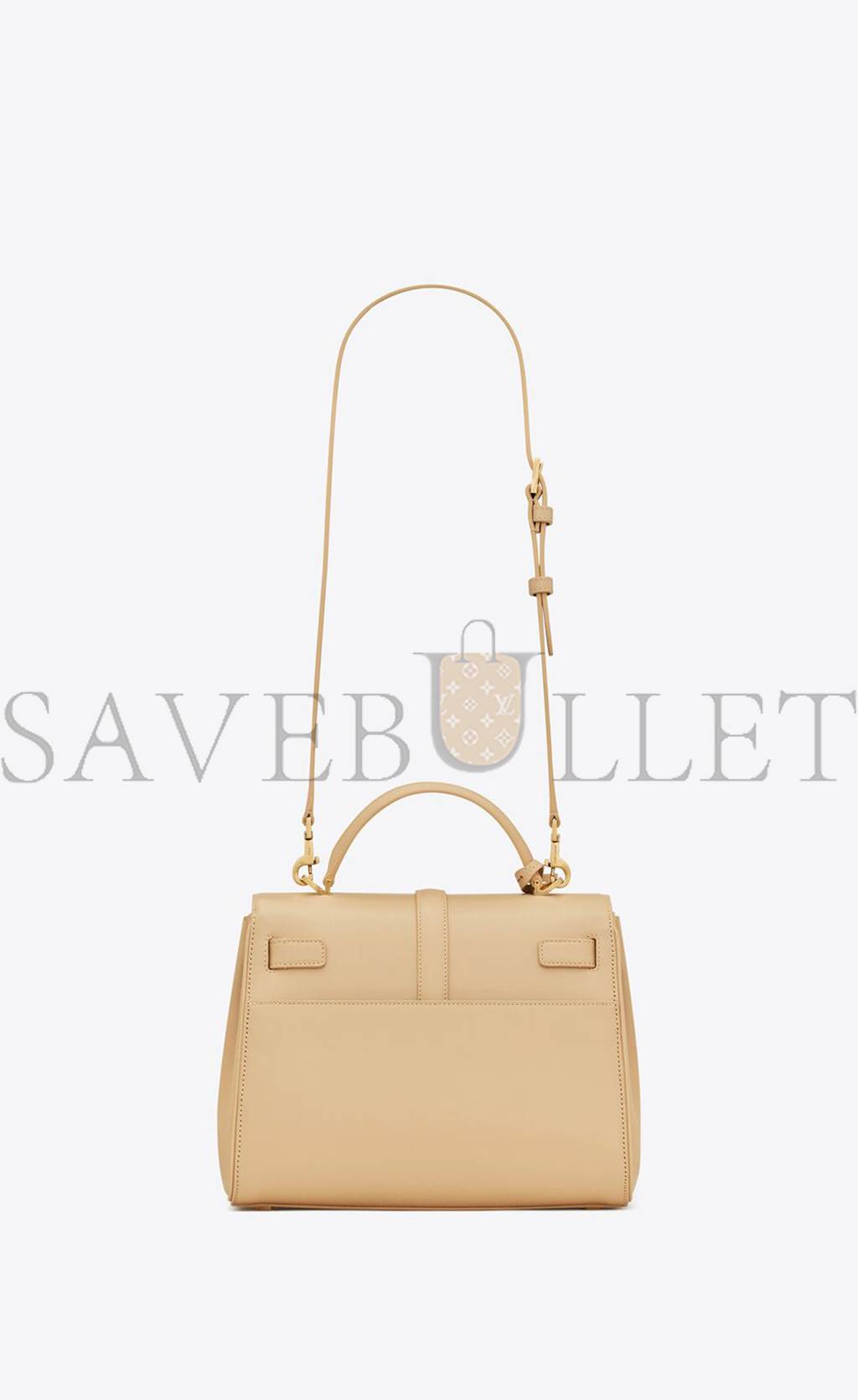 YSL LE FERMOIR SMALL TOP HANDLE BAG IN SHINY LEATHER 6869822ZA0W9141 (25*19.5*10.5cm)