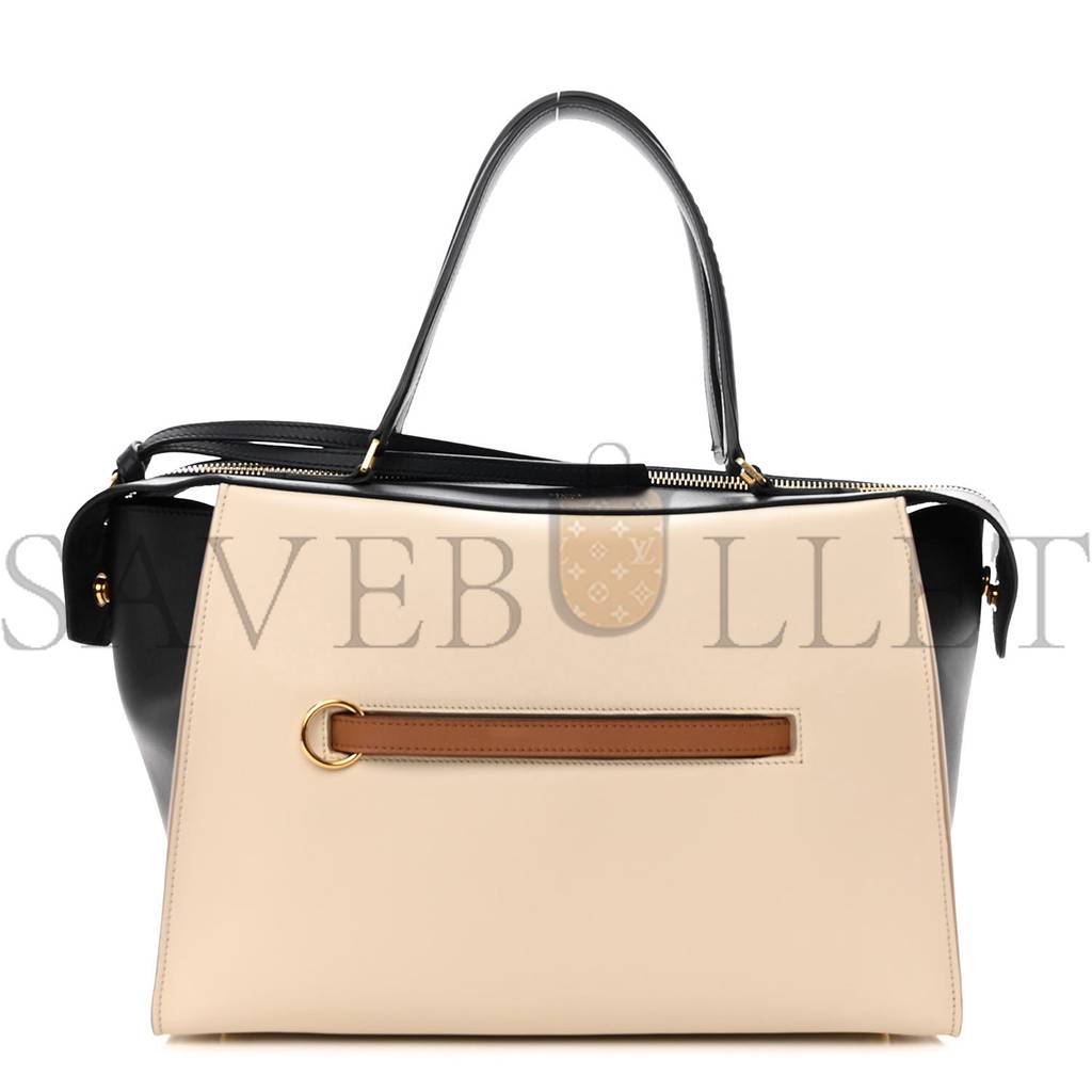 CELINE SMOOTH CALFSKIN SMALL RING BAG CHALK (30*25*17cm)