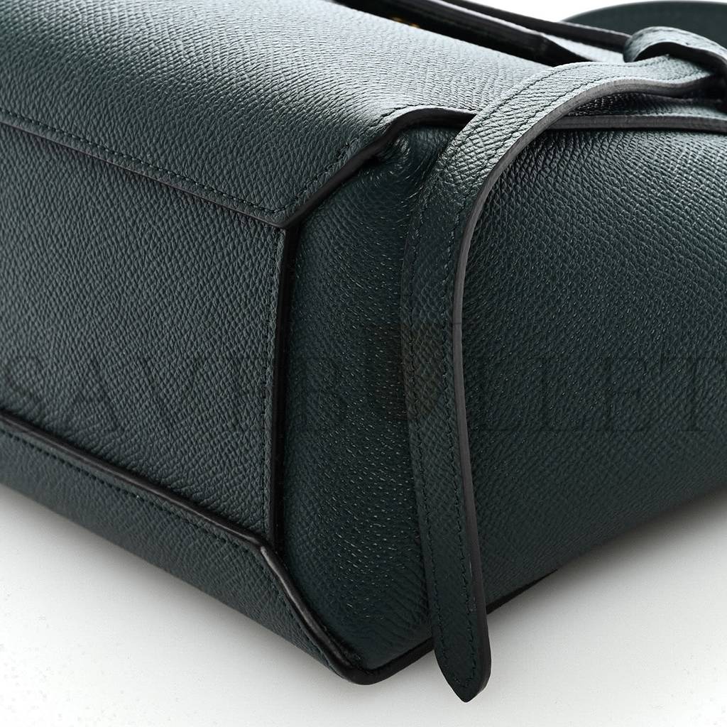 CELINE GRAINED CALFSKIN NANO BELT BAG AMAZONE (20*19*11cm)