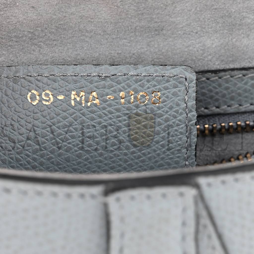 DIOR GRAINED CALFSKIN SADDLE BAG GREY STONE (24*23*5.7cm)