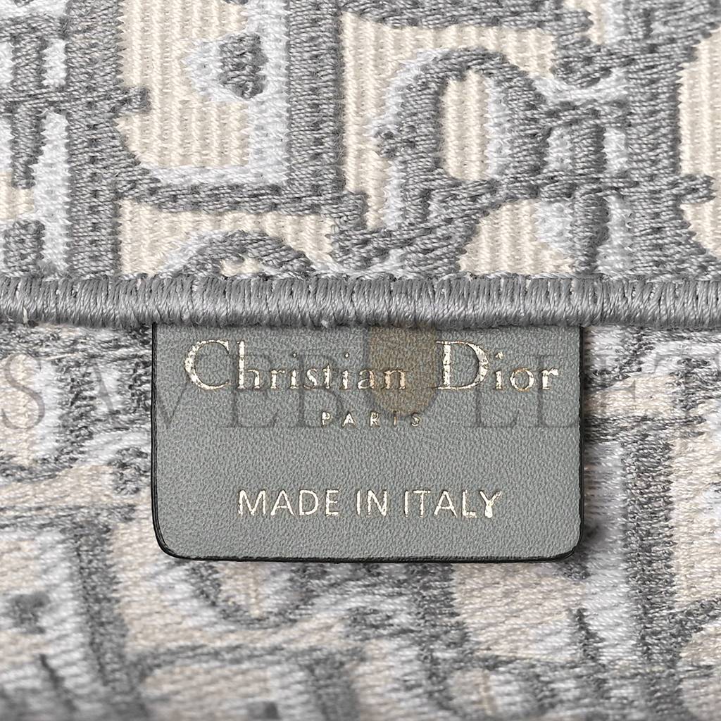 DIOR OBLIQUE MEDIUM BOOK TOTE GREY (36*27*14cm)