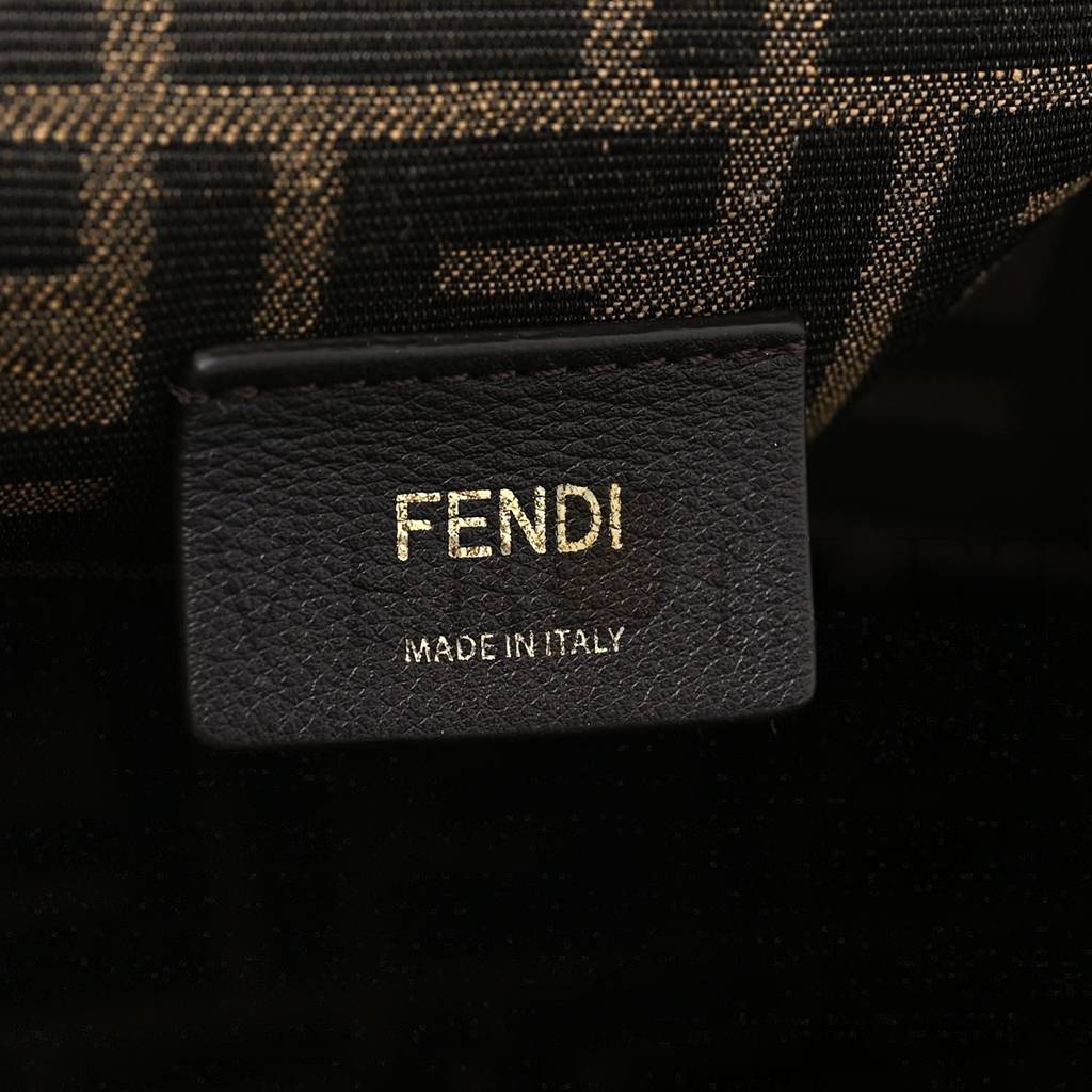 FENDI SHINY NAPPA MEDIUM FENDI FIRST CARAMELLO (30*25*10cm)